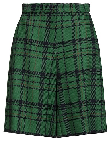 BALLANTYNE Shorts & Bermuda Green 97% Virgin Wool, 3% Cashmere