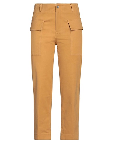 GRIFONI Casual pants Camel 98% Cotton, 2% Elastane