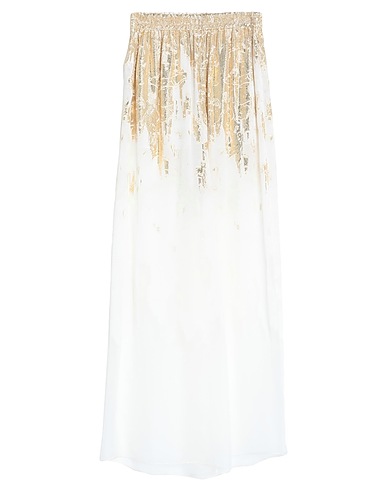 ROCHAS Casual trouser White 61% Rayon, 28% Silk, 11% Metallic Polyester