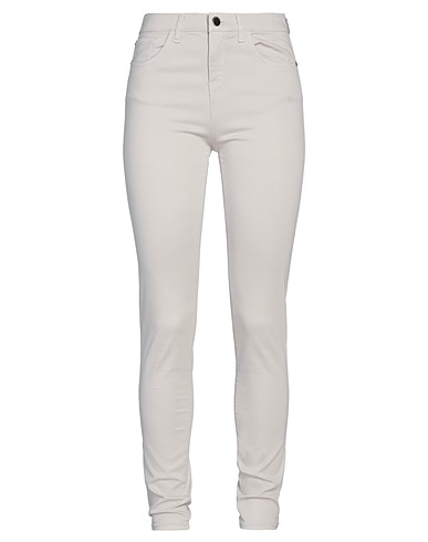 EMPORIO ARMANI Casual trouser Light grey 70% Cotton, 28% Modal, 2% Elastane