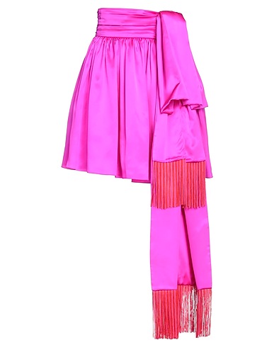 ROCHAS Mini skirt Fuchsia 100% Silk, Acetate