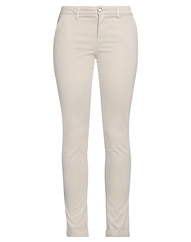 RE_HASH Casual trouser Beige 92% Cotton, 6% Polyester, 2% Elastane