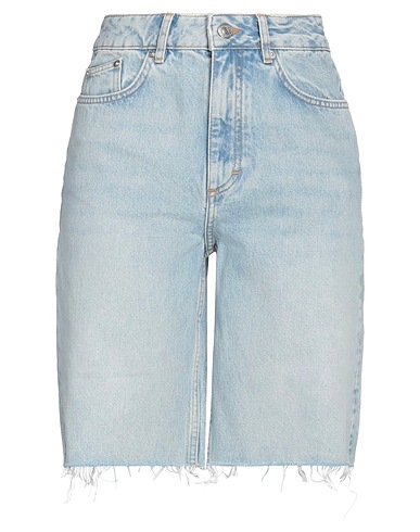 MAJE Denim shorts Blue 100% Organic cotton, Polyester