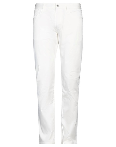 EMPORIO ARMANI 5-pocket White 98% Cotton, 2% Elastane