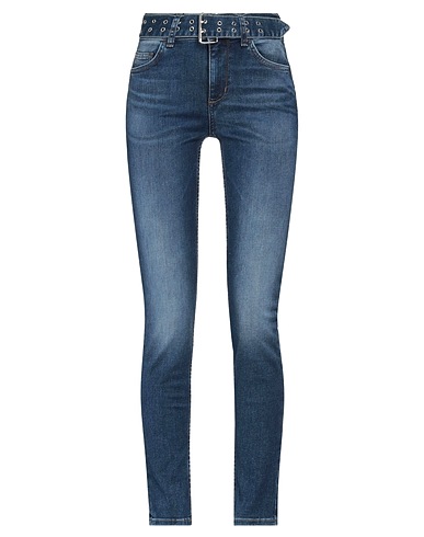 LIU •JO Denim trousers Blue 83% Cotton, 15% Polyester, 2% Elastane