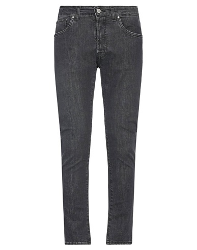 LIU •JO MAN Denim pants Charcoal 98% Cotton, 2% Elastane