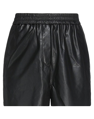 MAJE Leather trouser Black 100% Lambskin