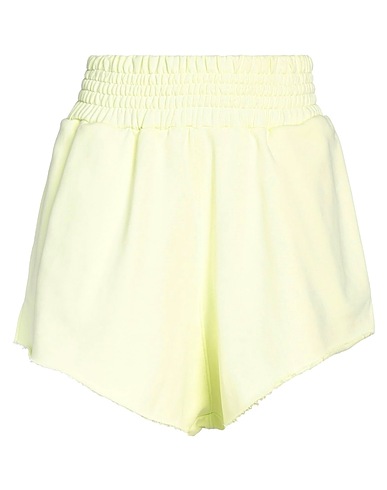 GIVE ME SPACE Shorts & Bermuda Pastel yellow 100% Cotton