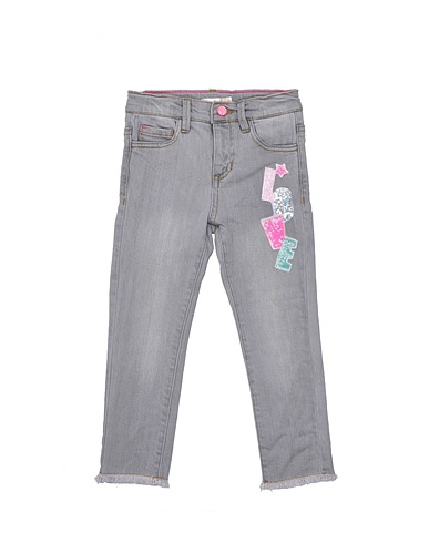 BILLIEBLUSH Pantaloni jeans Grigio 99% Cotone, 1% Elastan, Poliestere