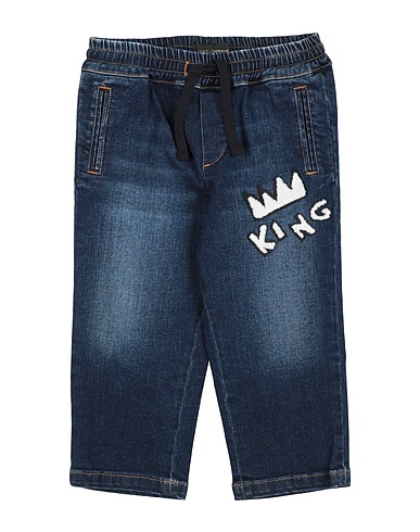 DOLCE & GABBANA Denim pants Blue 98% Cotton, 2% Elastane, Wool, Acrylic, Viscose