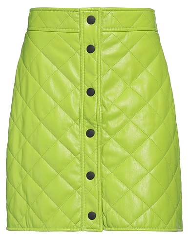 MSGM Mini skirt Light green 65% Polyester, 35% Polyurethane