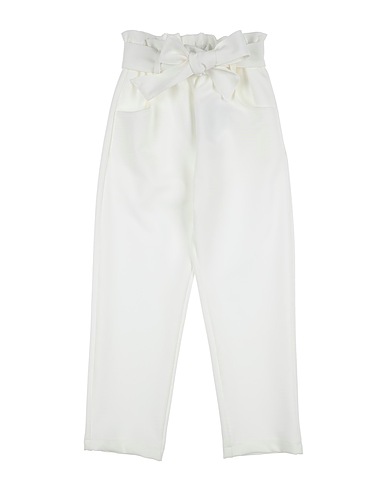 L:Ú L:Ú by MISS GRANT Casual trouser White 88% Polyester, 12% Elastane