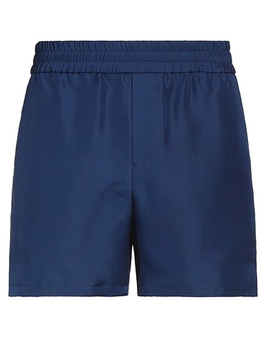 VALENTINO GARAVANI Shorts & Bermuda Blue 100% Silk, Cotton