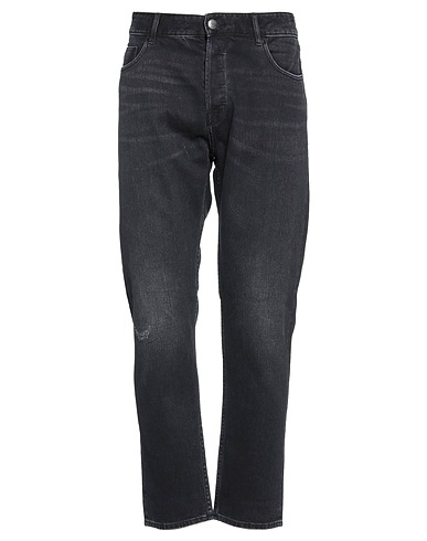 EMPORIO ARMANI Denim trousers Black 90% Cotton, 10% Polyester