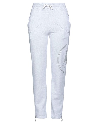 LOURDES NEW YORK Casual trouser Light grey 100% Cotton