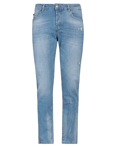GAZZARRINI Denim trousers Blue 98% Cotton, 2% Elastane