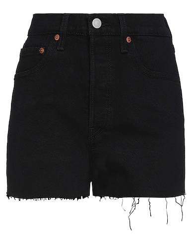LEVI'S Denim shorts Black 99% Cotton, 1% Elastane