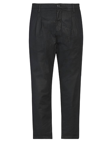 AGLINI Casual pants Black 97% Cotton, 3% Elastane