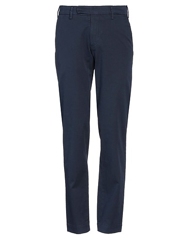 DEVORE INCIPIT Casual trouser Midnight blue 98% Cotton, 2% Elastane
