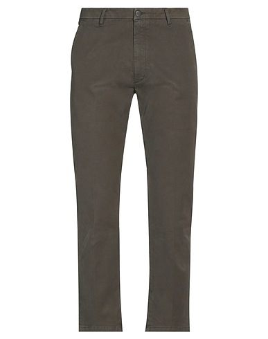 ANIVEN Casual trouser Military green 98% Cotton, 2% Elastane