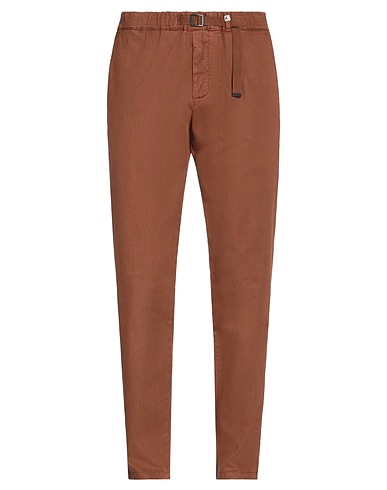 MYTHS Casual trouser Brown 98% Cotton, 2% Elastane