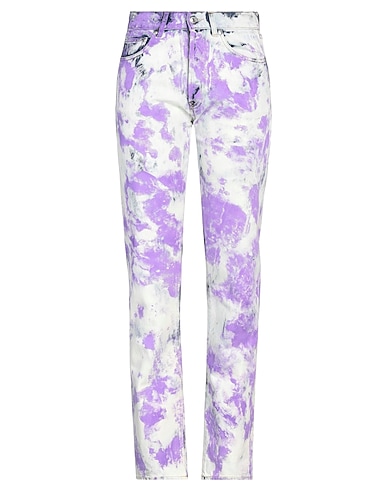 MSGM Denim pants Lilac 100% Cotton