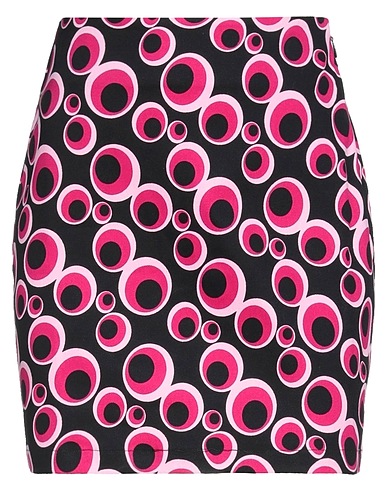DESIGUAL Mini skirt Black 98% Cotton, 2% Elastane
