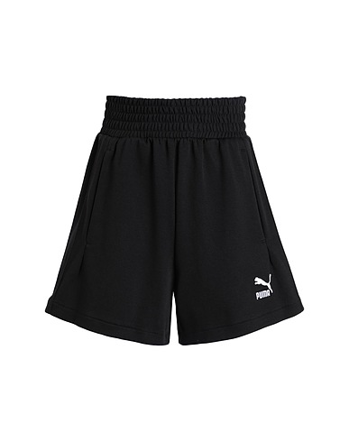 PUMA Shorts & Bermuda T7 High Waist Shorts DK
 Nero 82% Cotone, 18% Poliestere