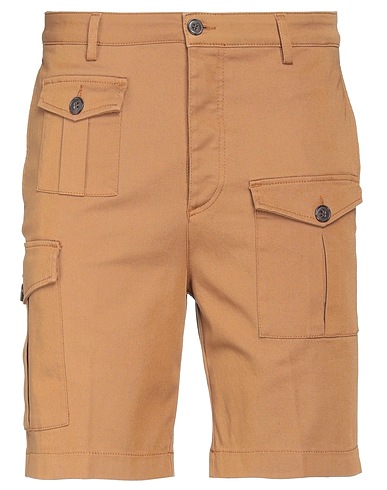 BRIAN DALES Shorts & Bermuda Camel 98% Cotton, 2% Elastane