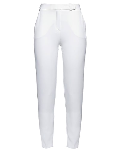 MEM.JS Casual trouser Ivory 89% Polyester, 11% Elastane