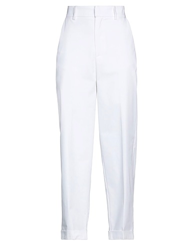 PEUTEREY Casual pants White 98% Cotton, 2% Elastane