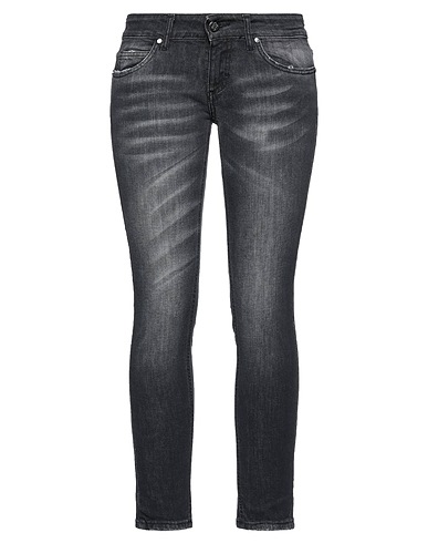 FRANKIE MORELLO Pantaloni jeans Nero 98% Cotone, 2% Elastan