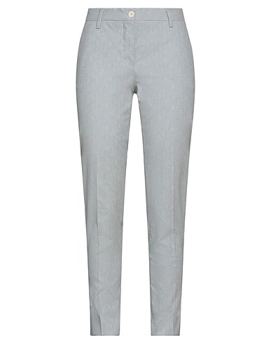 BRIAN DALES Casual pants Grey 97% Cotton, 3% Elastane