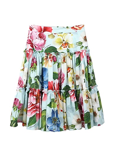 DOLCE & GABBANA Gonna DOLCE & GABBANA SKIRT Blu Cotone