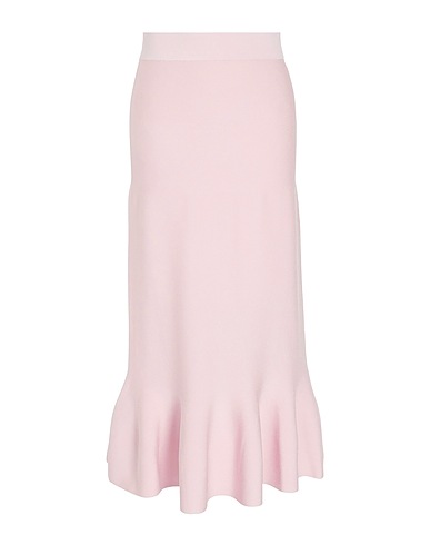 8 by YOOX Midi skirt KNIT HIGH-WAIST MERMAID HEM MIDI SKIRT
 Light pink 55% Viscose, 43% Polyamide, 2% Elastane