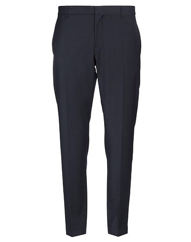 GREY DANIELE ALESSANDRINI Casual trouser Midnight blue 55% Wool, 41% Polyester, 4% Elastane