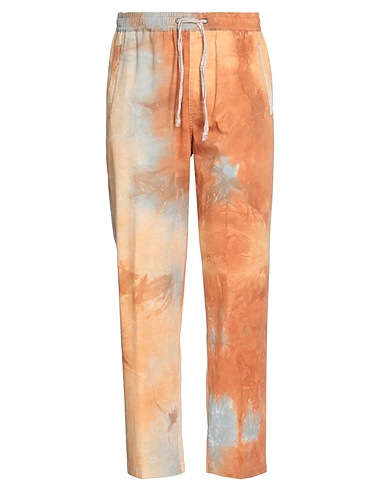DANIELE ALESSANDRINI Casual trouser Rust 97% Cotton, 3% Elastane
