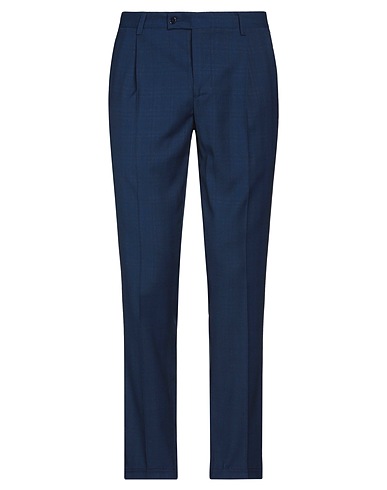 GREY DANIELE ALESSANDRINI Casual trouser Blue 77% Polyester, 21% Viscose, 2% Elastane