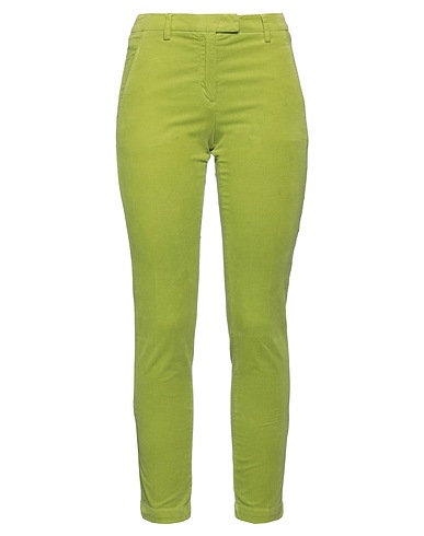 SKILLS & GENES Casual pants Green 98% Cotton, 2% Elastane