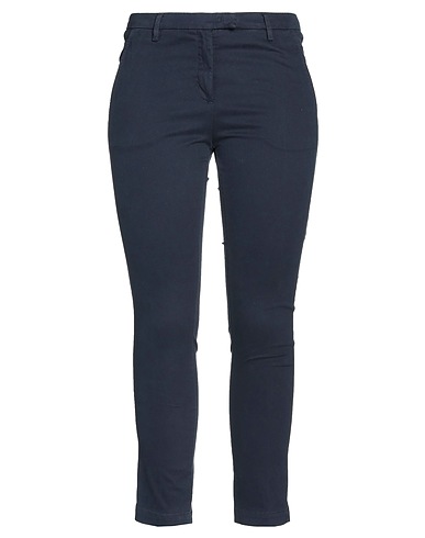 SKILLS & GENES Casual trouser Midnight blue 97% Cotton, 3% Elastane