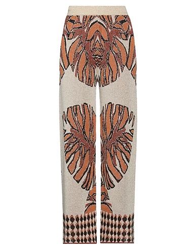 KAOS Casual trouser Beige 70% Viscose, 15% Polyamide, 15% Polyester