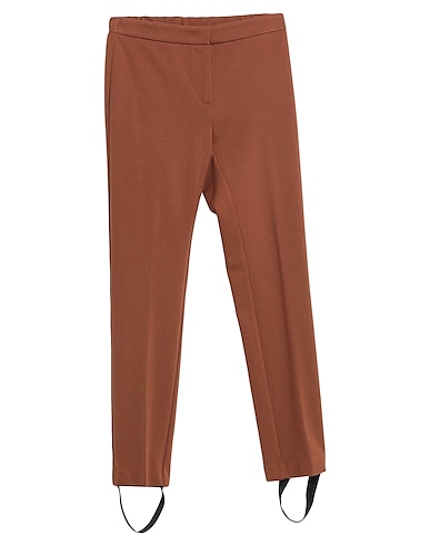 SFIZIO STUDIO Casual trouser Brown 62% Viscose, 33% Polyacrylic, 5% Elastane