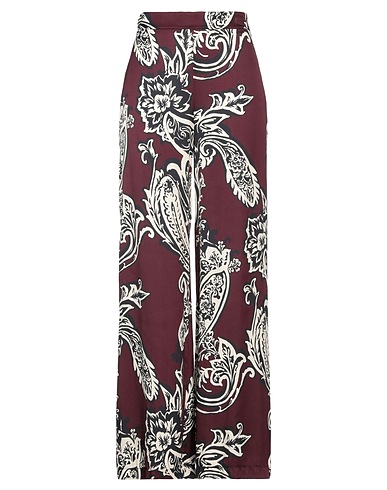 KAOS Casual trouser Burgundy 100% Viscose