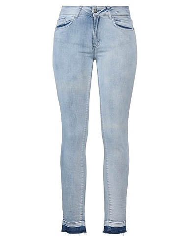 FRANKIE MORELLO Denim trousers Blue 98% Cotton, 2% Elastane