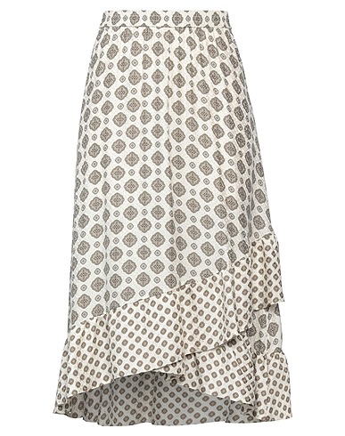 MICHAEL MICHAEL KORS Midi skirt Ivory 55% Silk, 45% Viscose