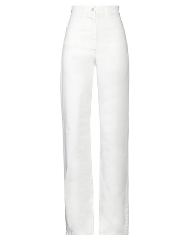 N°21 Denim pants White 99% Cotton, 1% Elastane