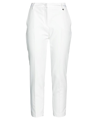 LIU •JO Pantalone Bianco 89% Poliestere, 11% Elastan, Cotone
