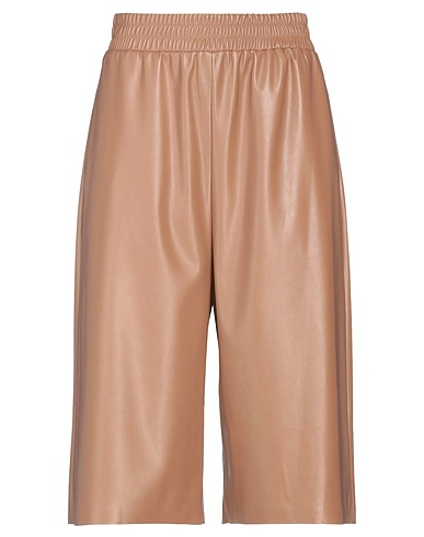 PINKO Shorts & Bermuda Light brown 100% Polyester, Polyurethane