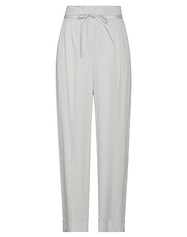 EMPORIO ARMANI Casual trouser Light grey 50% Acetate, 50% Viscose