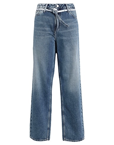 CALVIN KLEIN JEANS Denim trousers Blue 100% Cotton
